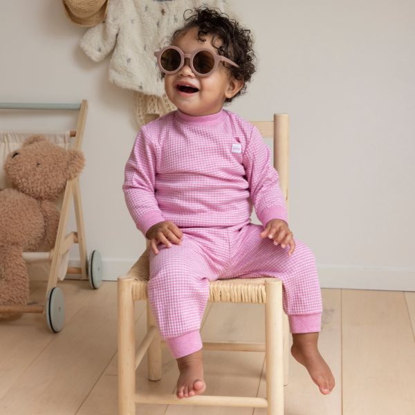 Feetje Wafel Pyjama Roze Melee Mt. 56
