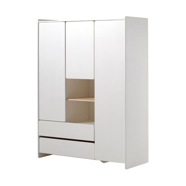 Vipack Kiddy Kledingkast Wit 3-Deurs