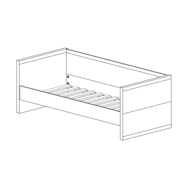 Vipack Lara Bedbank Wit 90 x 200 cm