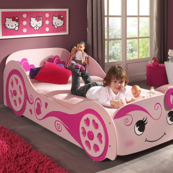 Vipack Love Car Bed Roze 90 x 200 cm