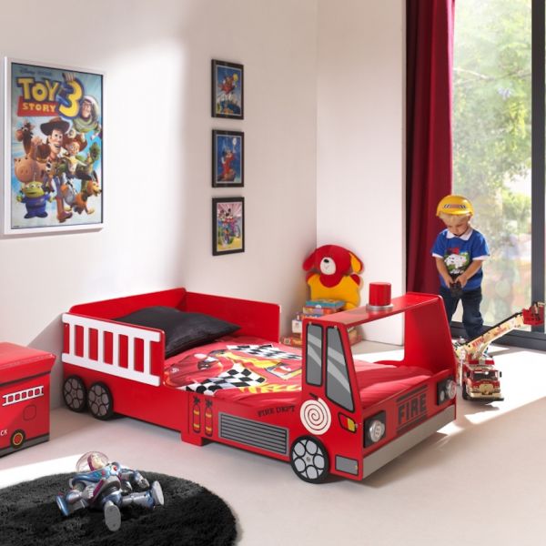 Vipack Toddler Fire Truck Bed 70 x 140 cm