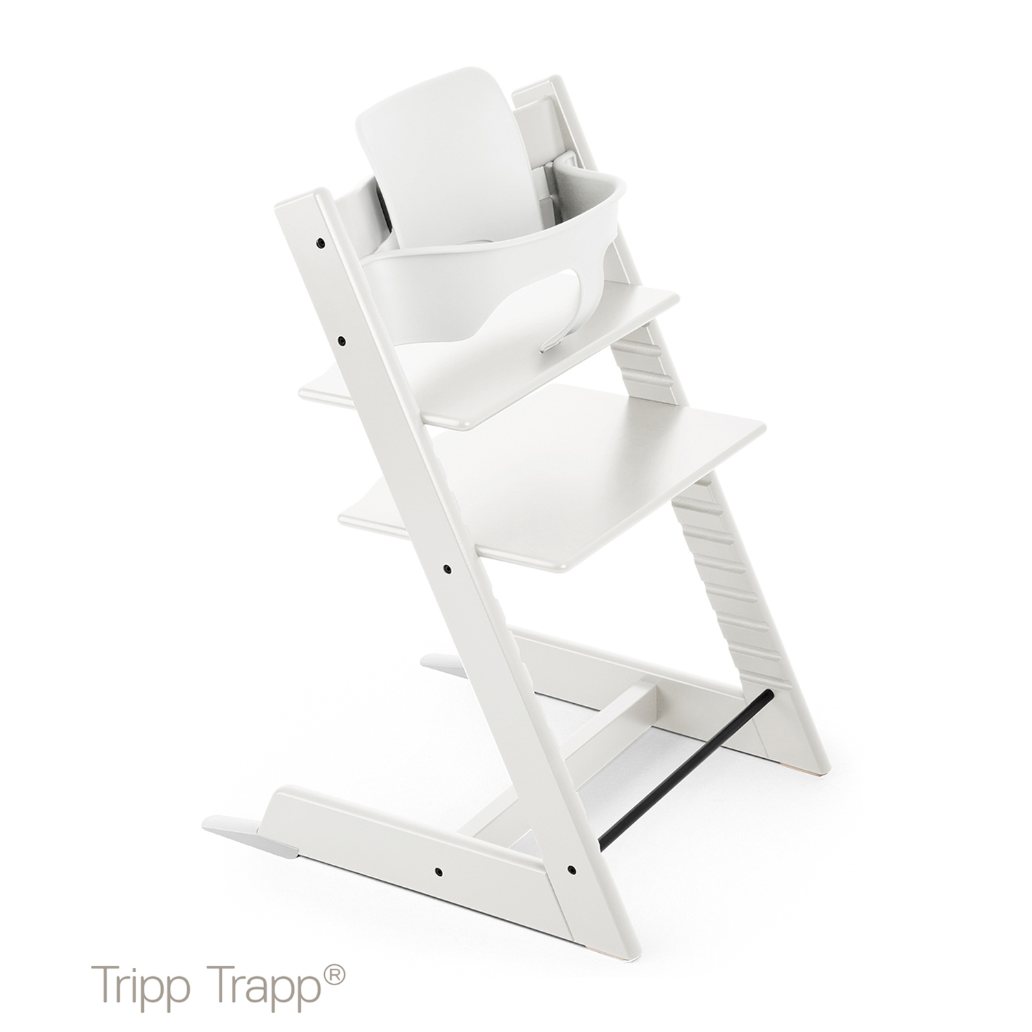 Stokke® Tripp Trapp® Kinderstoel Wit incl. Babyset™ aanbieding